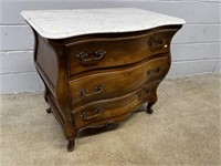 Union National Marble Top 3-drawer Stand