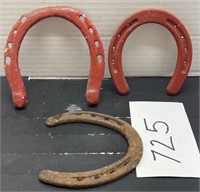 (3) horse shoes