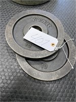 (2) 10 lbs Metal Weight Plates