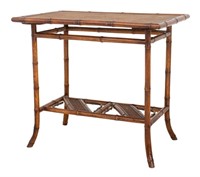 Aesthetic Movement Woven Bamboo Table