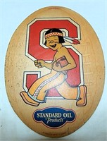 1930 Standard Oil Stanford Indians Radiator Badge