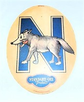 1930 Nevada Wolf Pack Standard Oil Radiator Badge