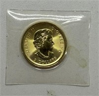 2019 $5 3.3g GOLD CANADIAN COIN