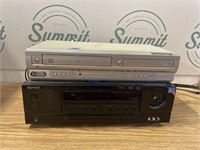 Truetech VHS/DVD player & Sherwood receiver