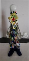Hand made Glass clown, possible missing an arm?