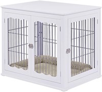 Unipaws Furniture Dog Crate/Table  White