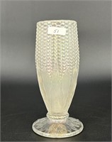 Corn vase w/stalk base - white