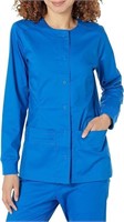 Size XSmall Women's Blue Scrub Snap Jacket