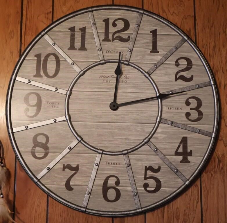 Farm House Style Clock