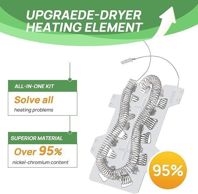 Upgraded Dryer Heating Element Replacement