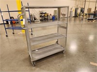 3-Tier Rolling Caged Cart