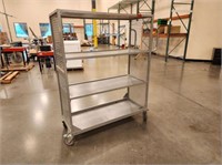 3-Tier Rolling Caged Cart