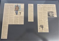 George W. Bush 2001 News Article Framed