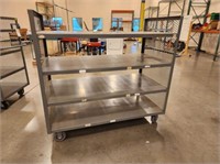 4-Tier Rolling Caged Cart