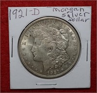 1921-D Morgan Silver Dollar