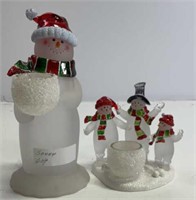 2pc. Christmas candle holders