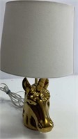 golden unicorn lamp w shade
