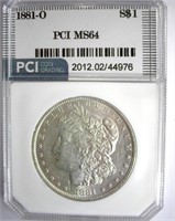 1881-O Morgan PCI MS-64