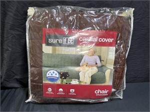 NEW SureFit Casual Chair Cover in Soft Suede