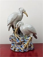 Ceramic Bird Figurine Cluj-Napoca Herons 10"t
