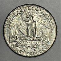 1963 Washington Silver Quarter Type B AU