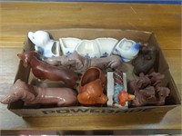 Flat of Dachshund collectibles