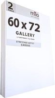 2 Pack Milo Stretched Artist Canvas - 60x72 inches