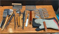 Assorted BBQ/Cooking Utensils & Supplies