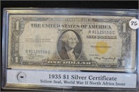 1935 WW2 North African $1 Silver Certificate