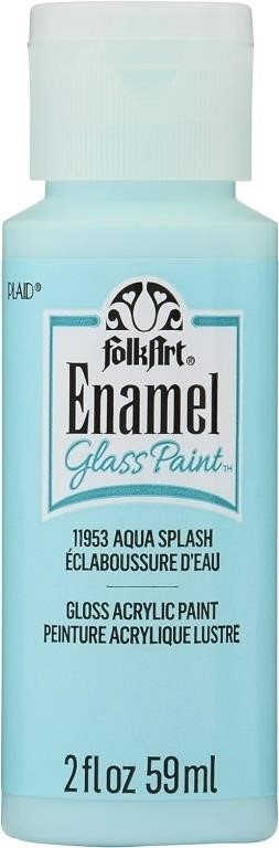 FolkArt Enamel Acrylic Craft Paint, Aqua Splash 2