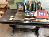 Library Table with Books!