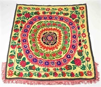 EMBROIDERED SUZANI WALL HANGING