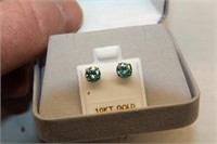 10k white gold moissanite 1.5ct- earrings-