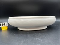 matte white MCM Floraline console bowl