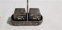 Silver Plated Salt and Pepper Shaker Set
