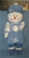 27 inch Snow woman decorative holiday figure