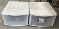 2 Sterilite Storage Containers