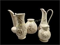 Five Pieces Red Wing Ivory Art Pottery