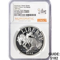 2022-P 1oz Silver Liberty Medal PCGS PF70 UC