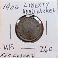 1906 Liberty Head Nickel VF