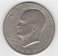 1972 D US Eisenhower Dollar Coin