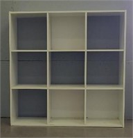 White 9-Cube Storage Shelf