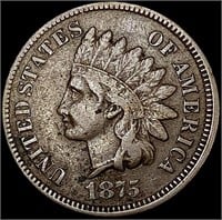 1875 Indian Head Cent NICELY CIRCULATED