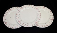 Six Wedgwood "Picardy" dinner plates