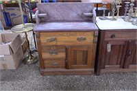 Brown Marble Top Wash Stand