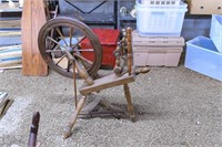 Small Spinning Wheel with Foot Pedal Incomplete