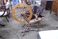 Small Spinning Wheel with foot pedal Incomplete