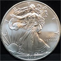 2014 1oz Silver Eagle Gem BU