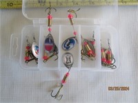 Fishing Lure Lot Of 10 New Spinners Treble Hook
