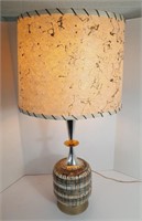 Vintage Mid Century Modern Drip Glaze Table Lamp